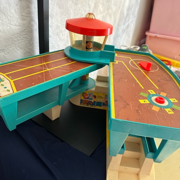 Fisher-Price Teal, Red and Yellow Play Family Airport